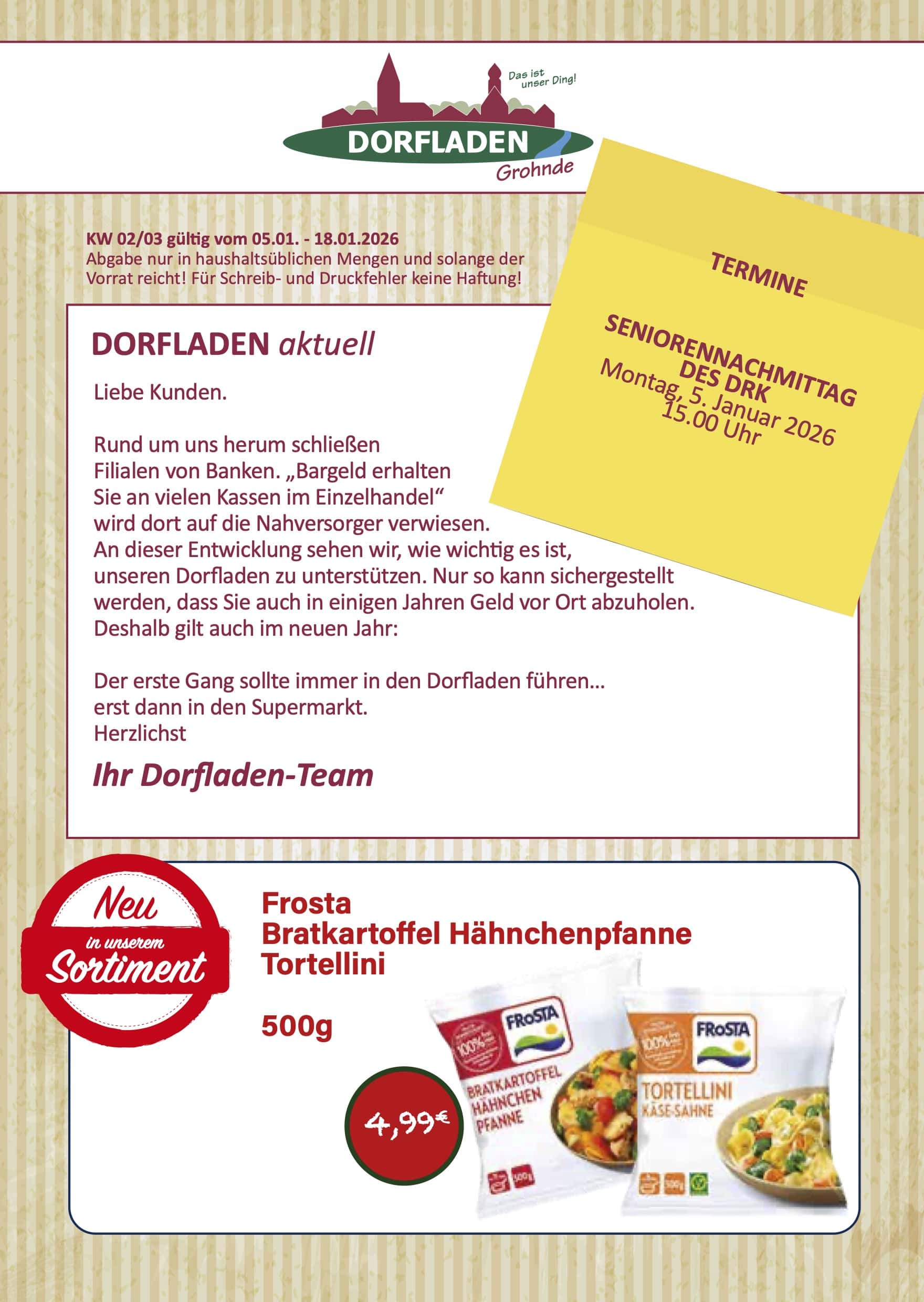 Angebote Dorfladen in Grohnde