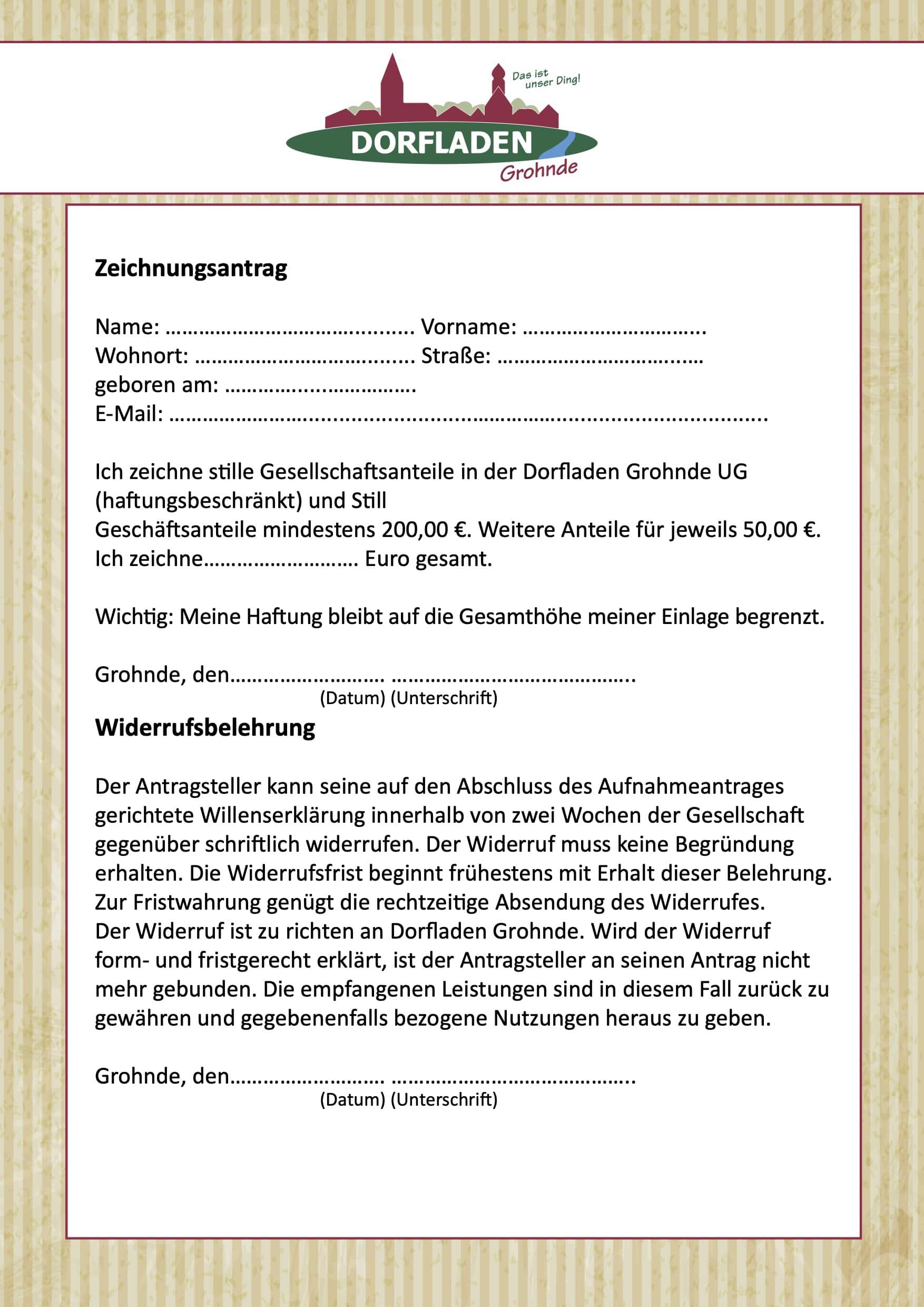 Angebote Dorfladen in Grohnde